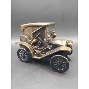 Vintage 1908 Buick  Metal Car Bank Banthrico Chicago USA DeSoto State Bank READ